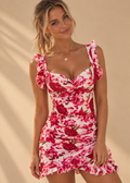 Chloe – Ruffle Floral Mini Dress